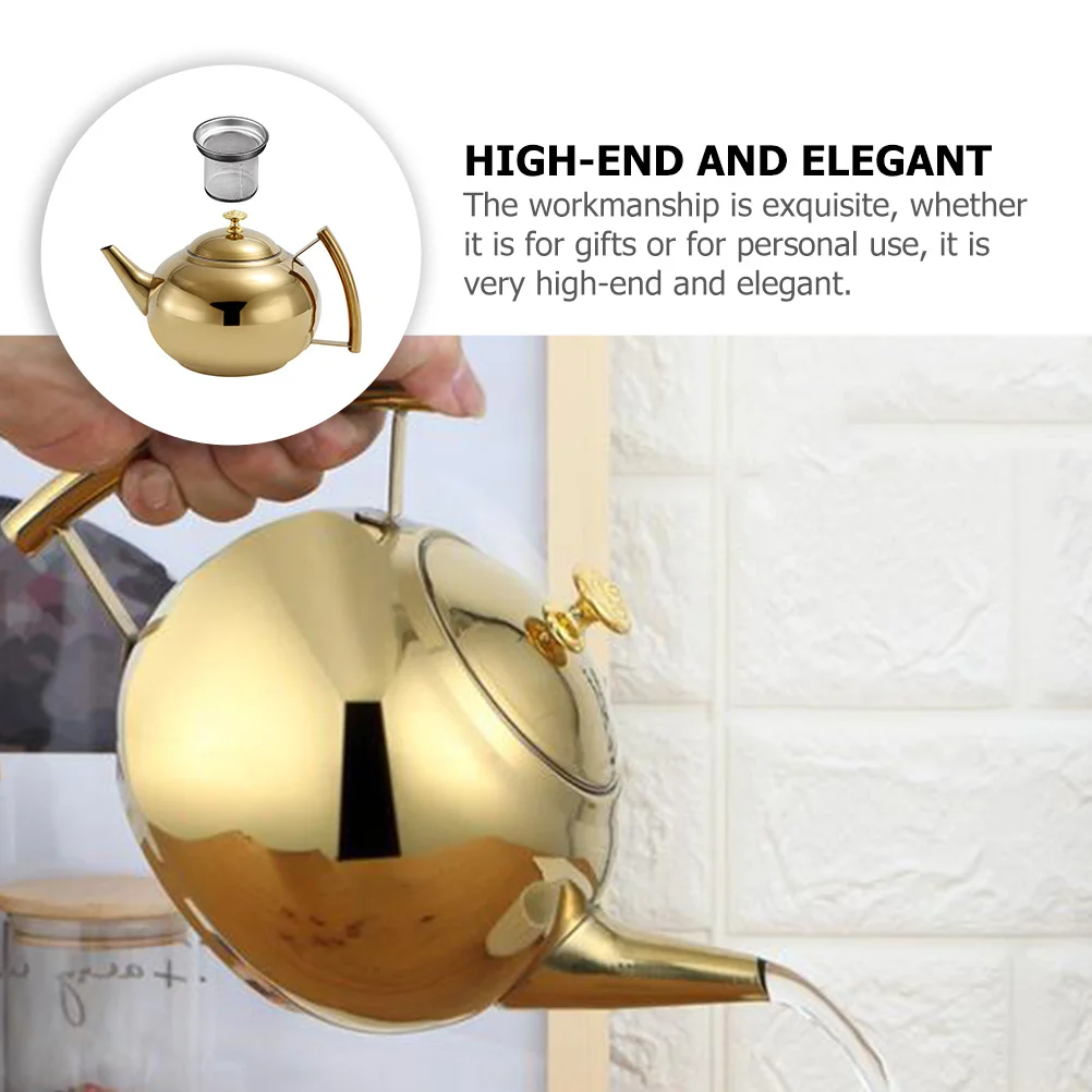

Stainless Steel Teapot High Quality Heat Resistant Elegant Tea Maker for Home Use Teapot Tea Maker Teapots