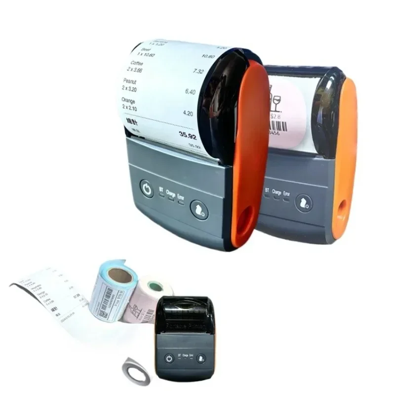 Mini 58mm Portable Small Receipt Hot Mobile Label Barcode Dot Matrix Sticker Bill Pos Imprimante impresprora Invoice Printer