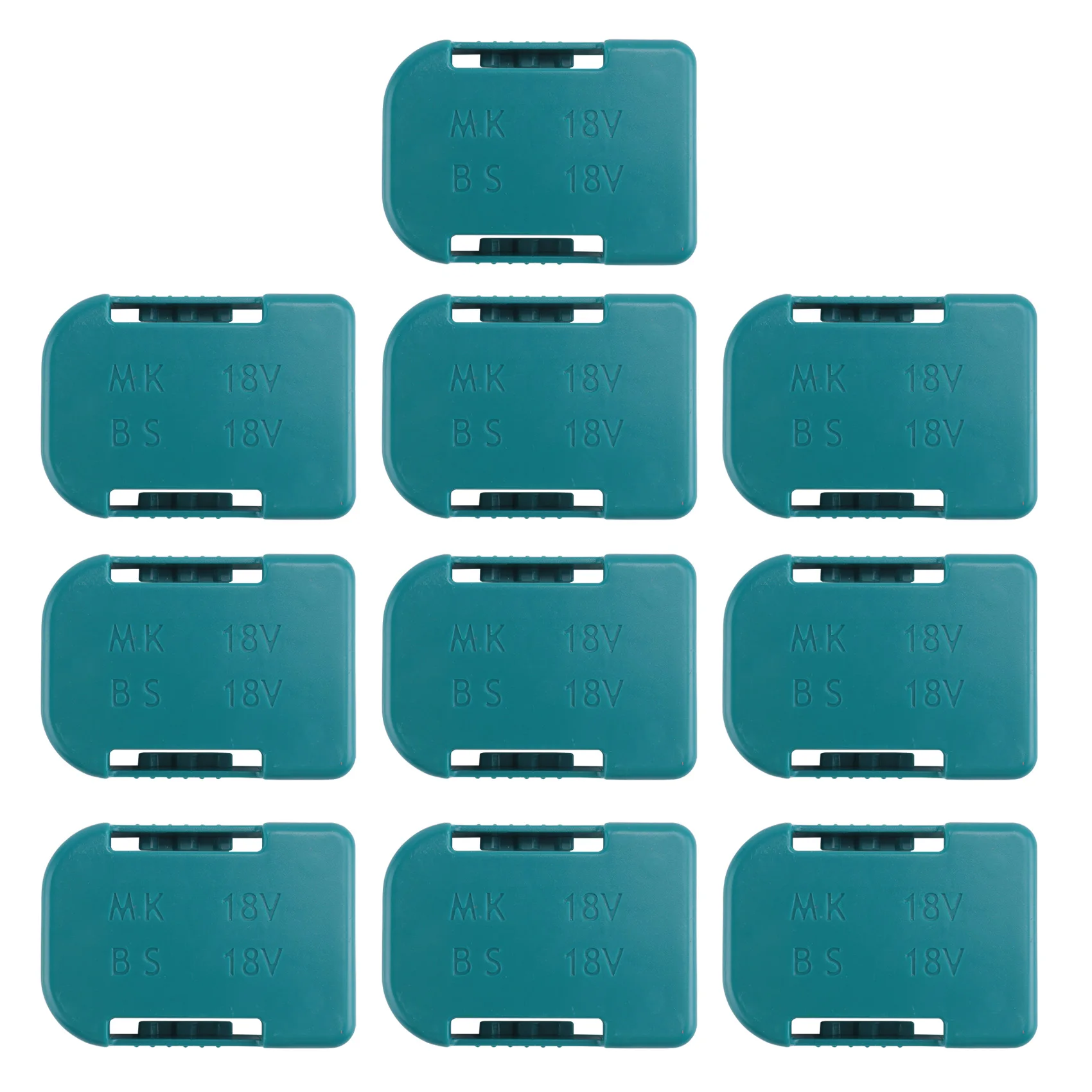 FYBL 10Pcs Battery Storage Rack Holder Case for 18V BL1860B BL1850B BL1860 BL1850 Fixing Devices Mounts