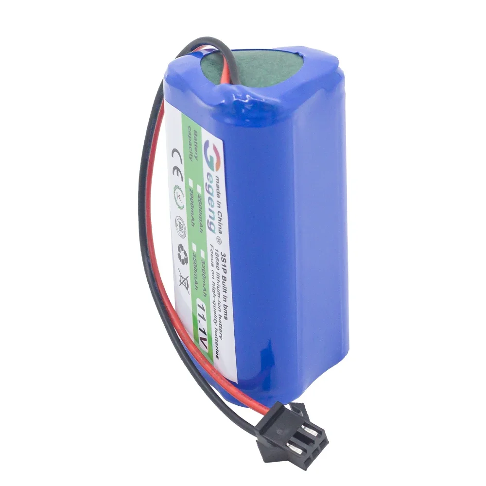 10.8V / 11.1V Lithium Battery For CECOTEC For CONGA Slim 890,Wet Robotic Vacuum Cleaner 18650 Rechargeable Battery Dropshipping