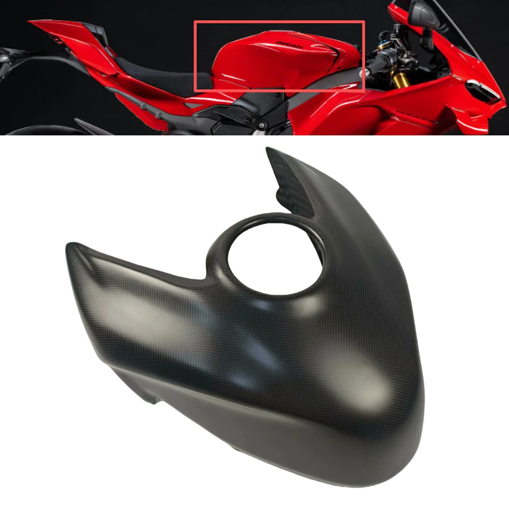 For DUCATI Panigale V4 V4S 2025  Carbon Fiber Motorcycle Modified Tank Extender Cover Panigale V4 V4S 2025 Accessories