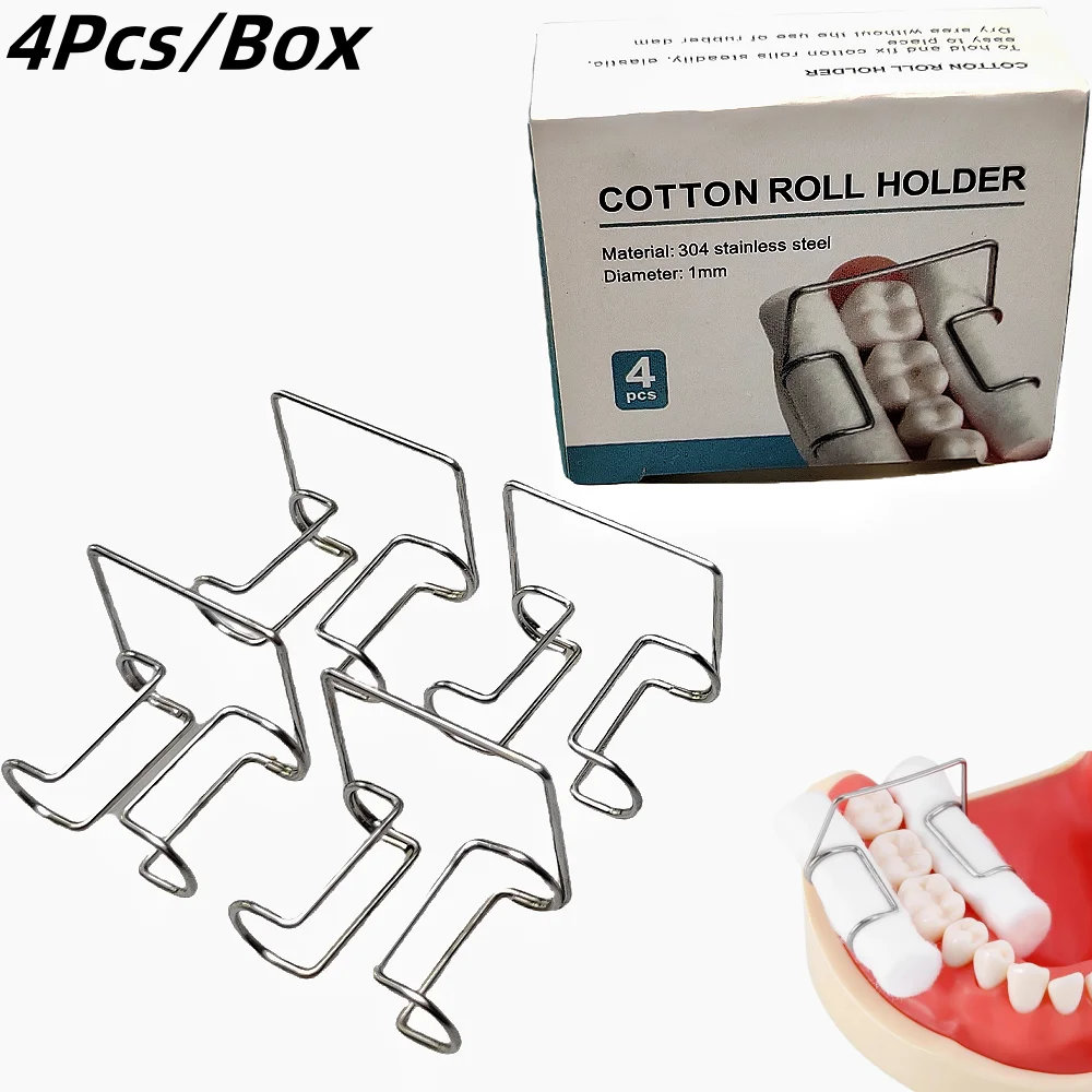 

Autoclavable Dental Cotton Roll Clip - Stainless Steel Orthodontic Holder for Clinic & Lab Instruments