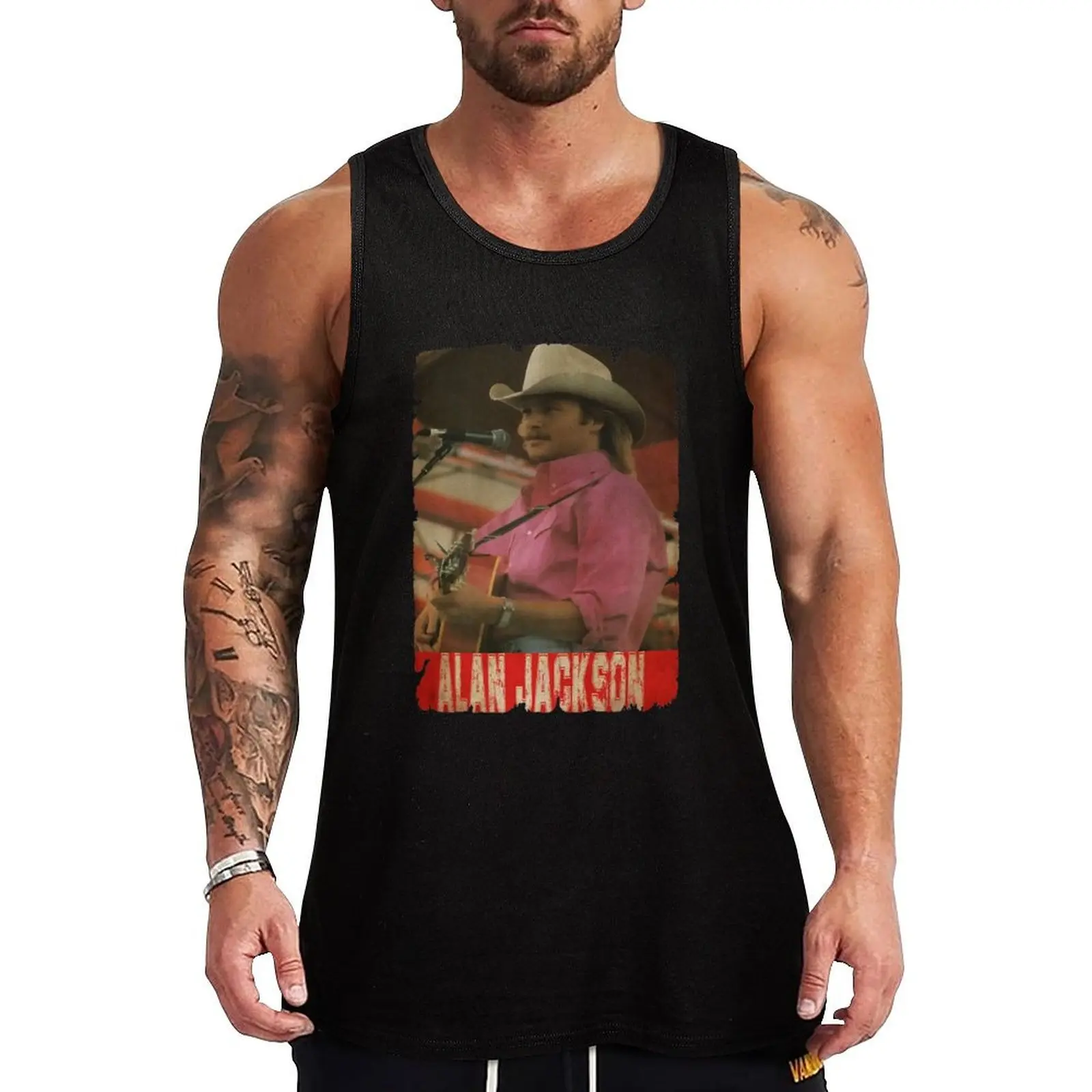

Alan Jackson - RETRO STYLE (1) Tank Top Everyday Wear Tank Top Comfortable Lightweight Shirt