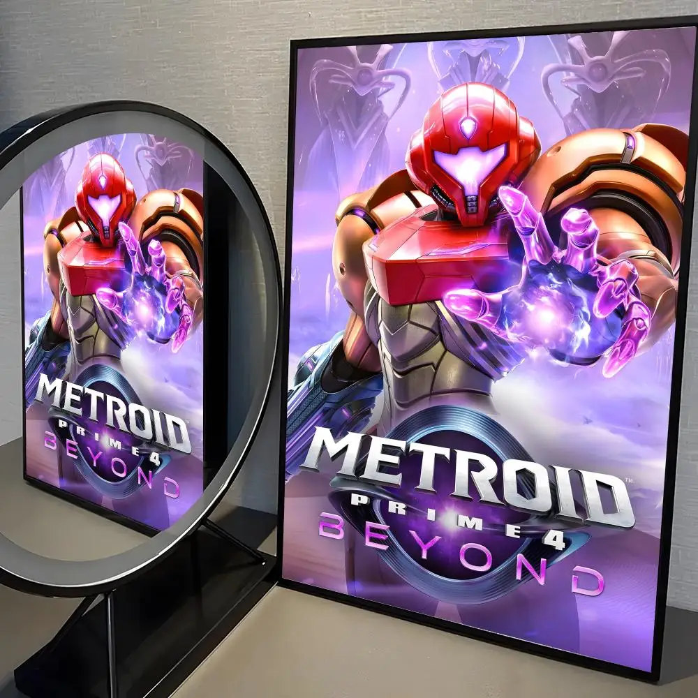 Game M-Metroid P-Prime Poster Self-adhesive Art Waterproof Paper Sticker Coffee House Bar Room Wall Decor view 6