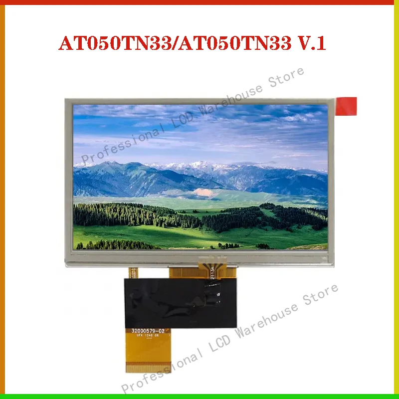 

Оригинальный 5-дюймовый ЖК-экран 480*272 AT050TN33 с сенсорным экраном 32000579-02 AT050TN33 V.1