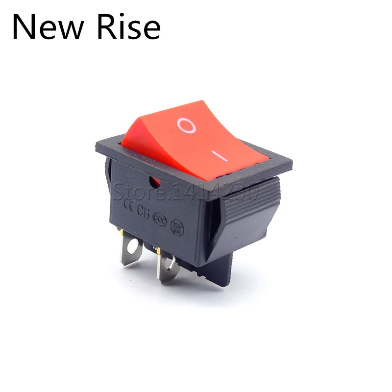 Rocker Power Switch 25*31mm 4 Pin 2 Position 16A 250V 20A 125VAC Red Button Switch KCD4-201