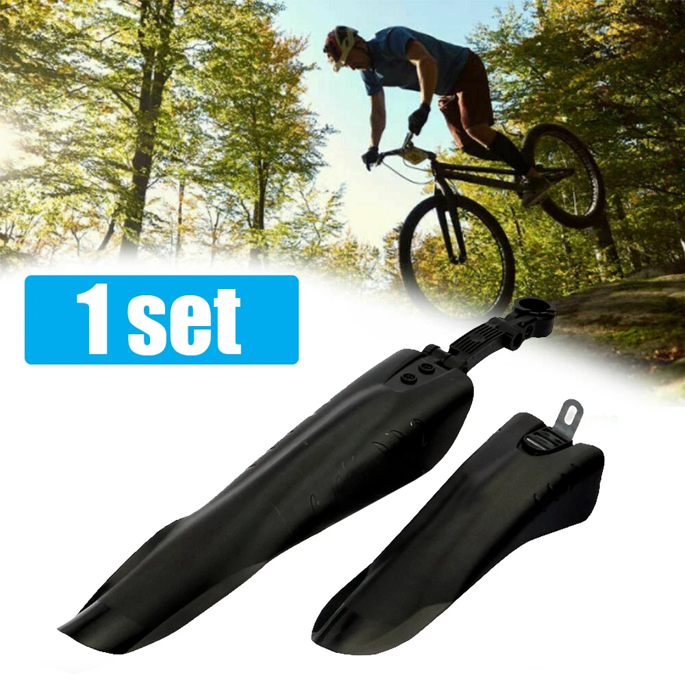 

1set Universal Bicycle Fender PP Soft Plastic Suitable Bicycles MTB DH Rear Shock BIKE Thicken Splash Protection Accessory