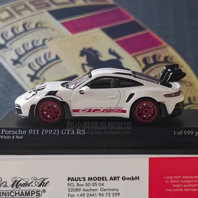 Tarmac Works Model samochodu 1/64 Porsche 911 992 GT3 RS Model samochodu ze stopu symulacja modele wystawowe kolekcja chłopców zabawka urodzinowa prezent