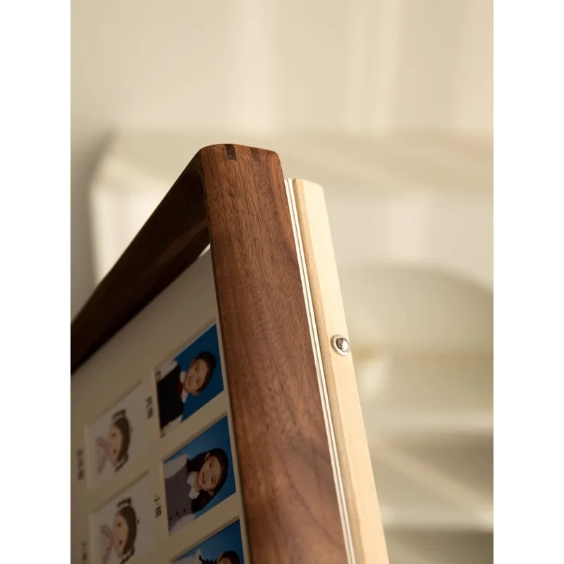 

Record photo frame Campus graduation album ID photo Solid wood table