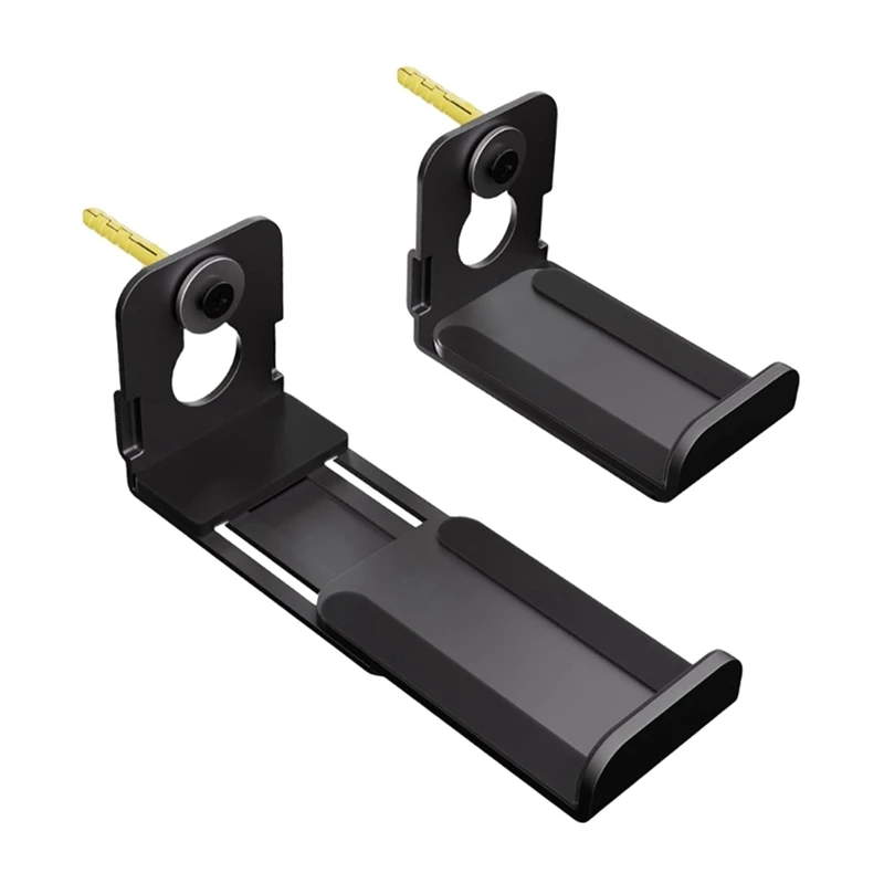

2PCS Speaker Wall Mount Floating Rack For Heavy Duty Center Channel,Surround Sound Enhancements Speaker Hangers Holder
