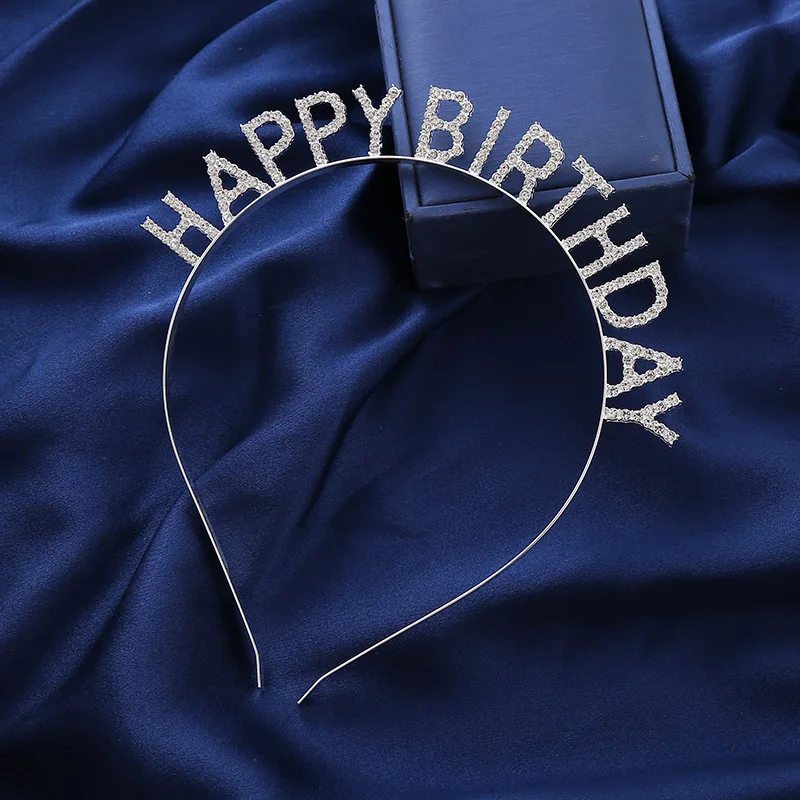 Compleanno Tiara Fascia Donna Cristallo Strass Festa Corona Accessori per capelli Festival Celebrazione Regalo di addio al nubilato 1PC