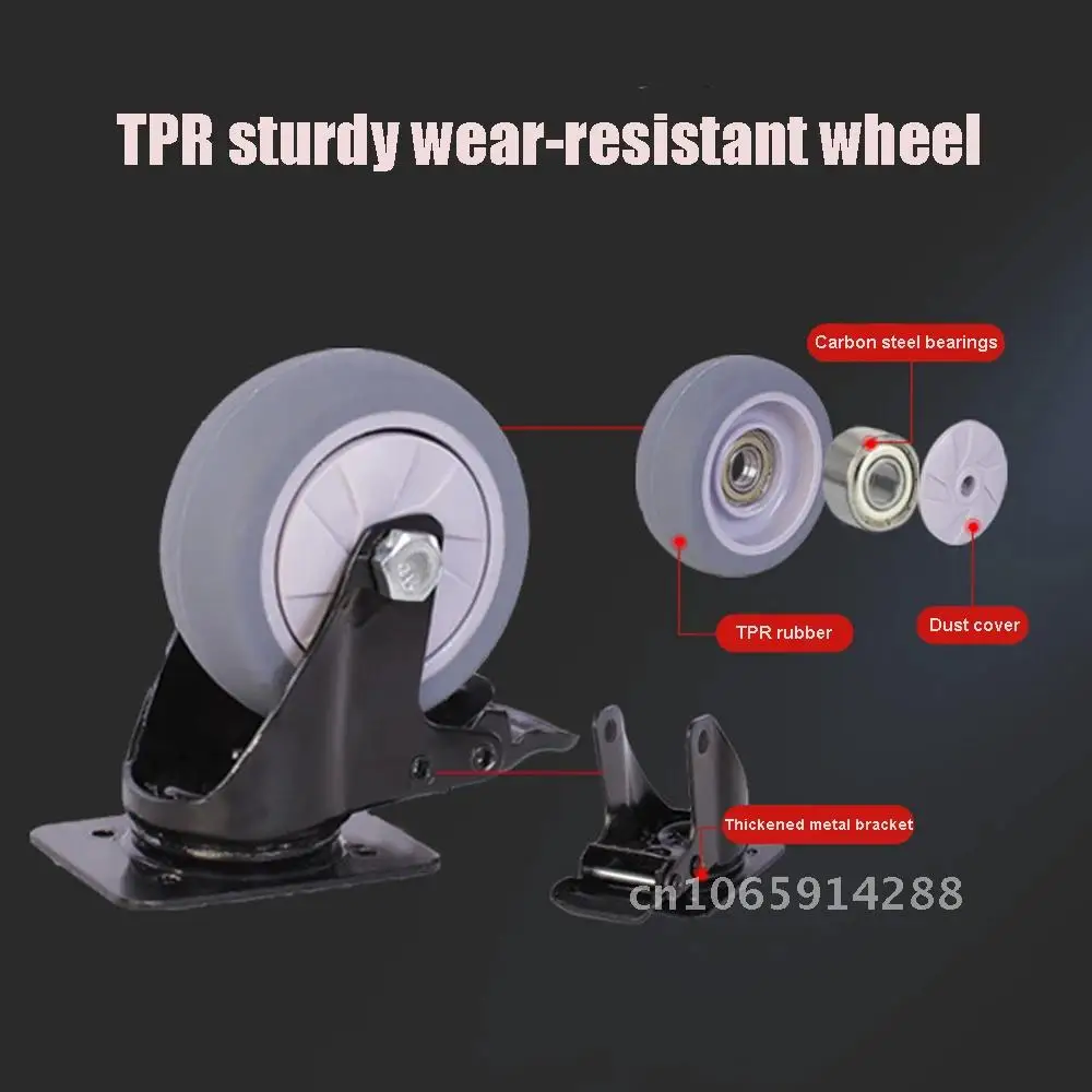 Multifunctional Retractable พับรถเข็น Home Mute ช้อปปิ้งแบบพกพา Rod ดึงรถเข็น House Garden Handcart