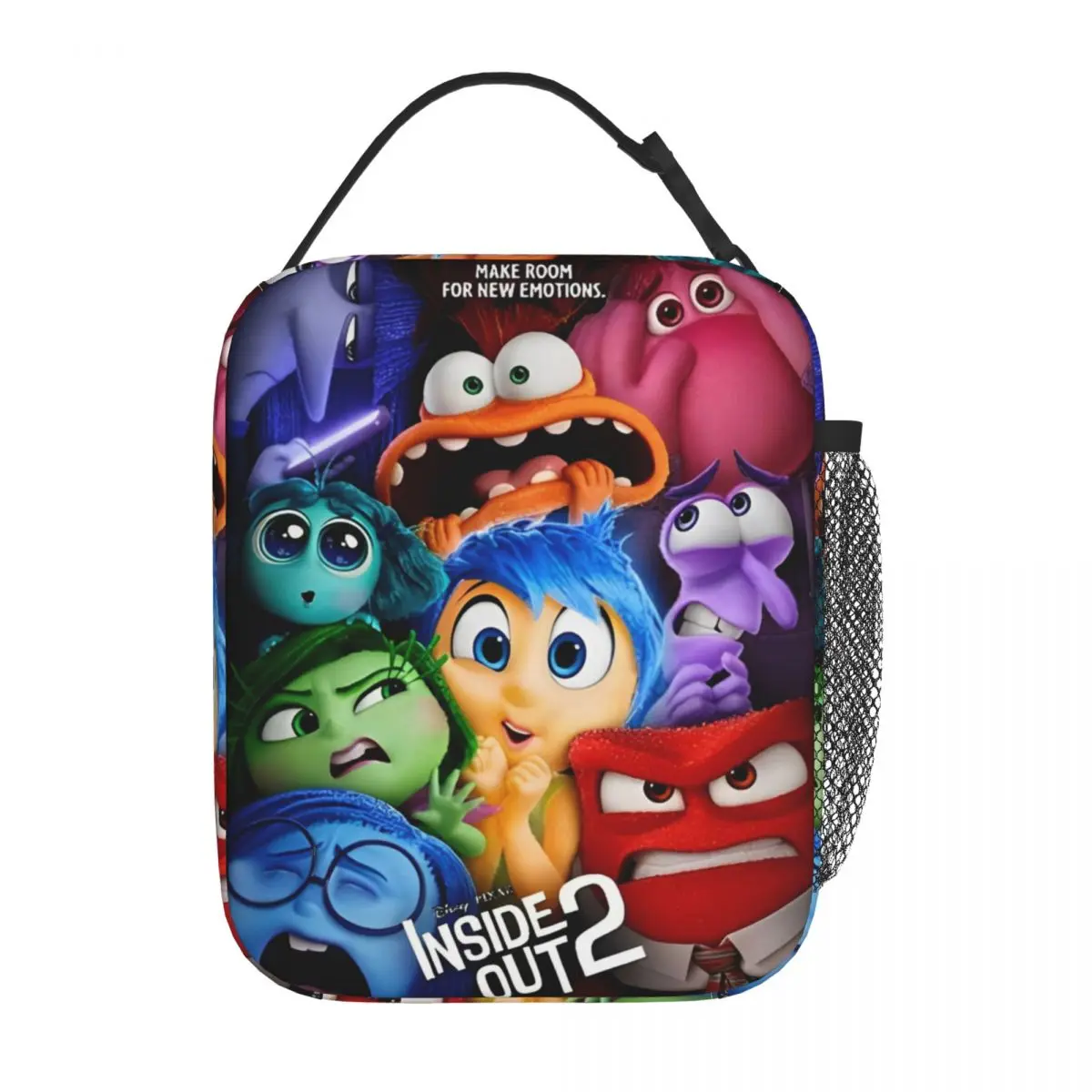 

Inside Out 2 Cartoon Insulated Lunch Bag Movie 2024 Food Bag Reusable Cooler Thermal Lunch Boxes For School Office