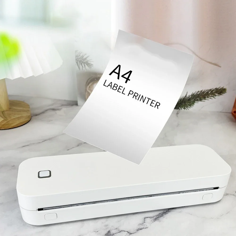 طابعة حرارية A4 203 ديسيبل متوحد الخواص بلوتوث جيب طابعة مستندات الصور مذكرة ملاحظة طباعة الوشم طابعة حرارية لاسلكية بدون حبر