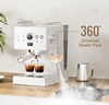 ITOP 반자동 에스프레소 머신, 스테인레스 스틸 15 바 커피 메이커, PID 온도 제어, ULKA 펌프, 1300W, EC58 6