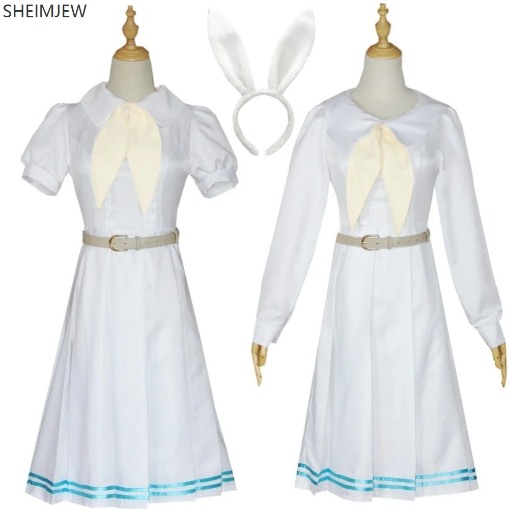 

Unisex Anime Rabbit Long Sleeve Short Sleeve Adult Cosplay Dress Costume Halloween Christmas Party Headdress Set Uniform Suit