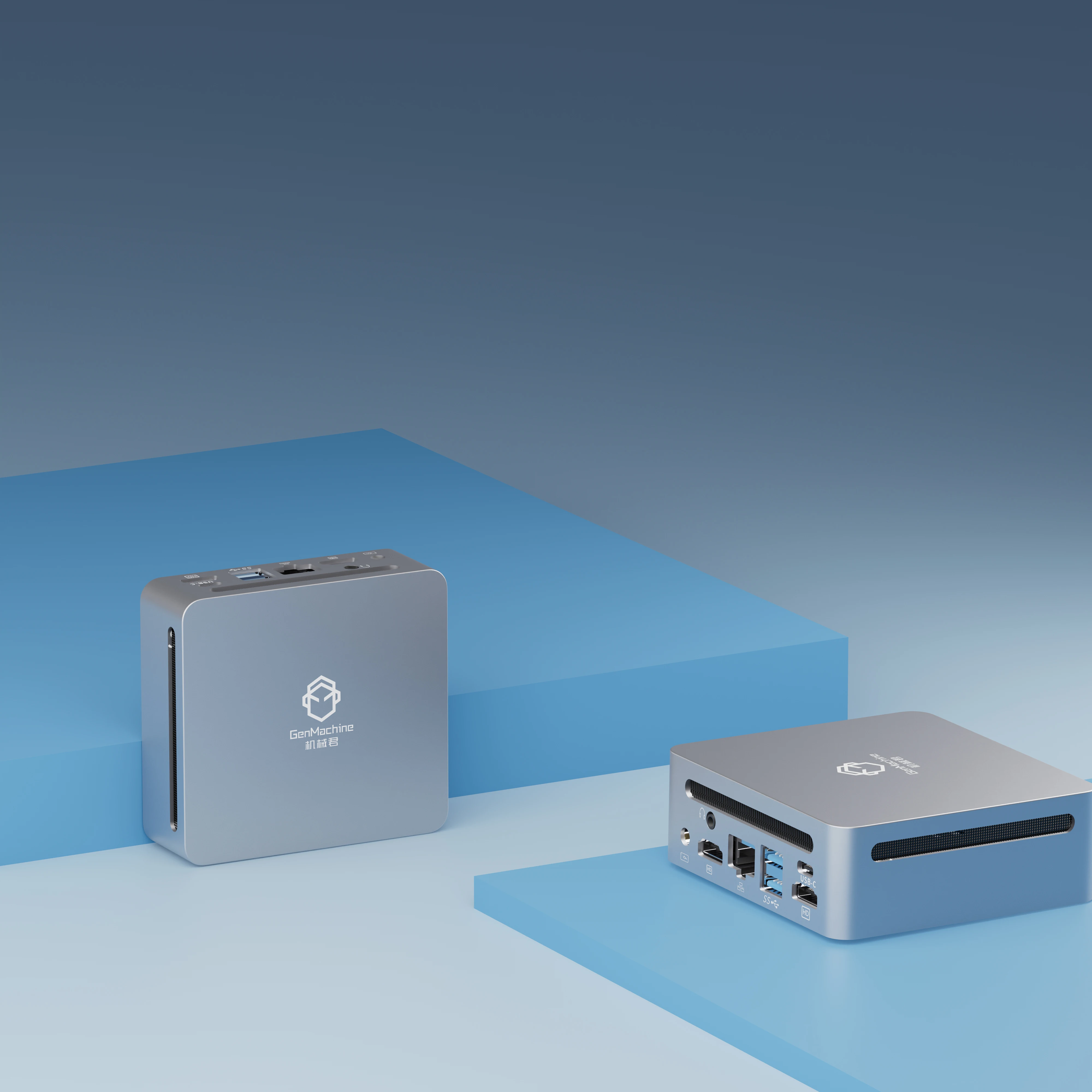 GenMachine Ryzen 7 4700U Mini PC per laptop e computer desktop Windows 11 Pro 16 GB DDR4 Dual Channel WIFI6 BT5.2 PC da gioco ﻿