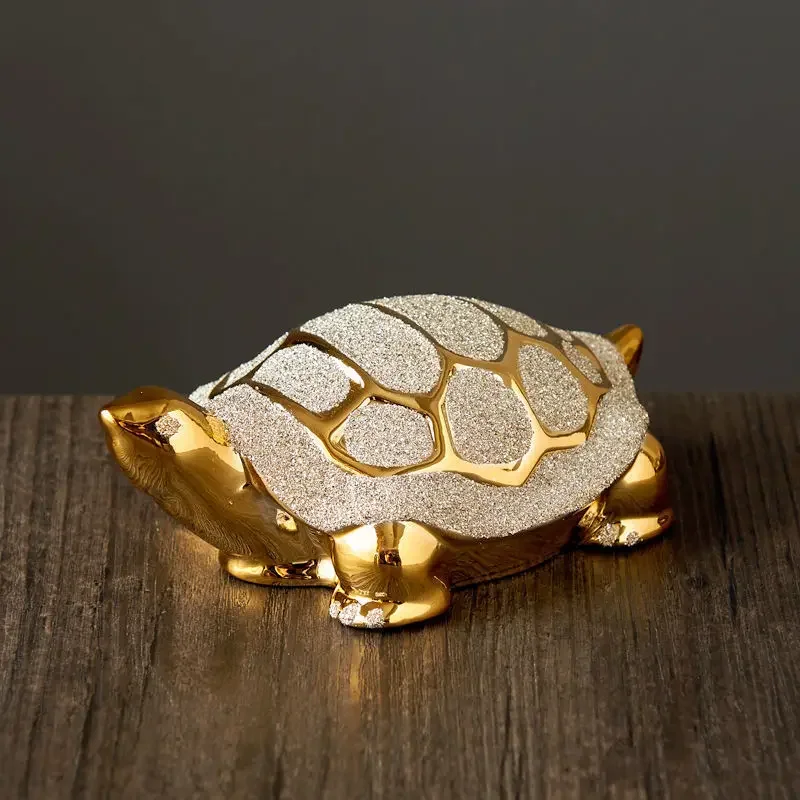 

Lucky Money Golden Tortoise Home And Decoration Room Decorated For Business Man Office Living Room Decorated Figures