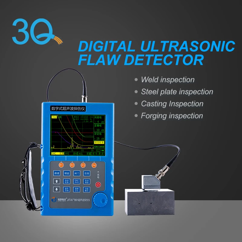 YUNYI 3Q digital portable ultrasonic flaw detector yut2600 for Metal Crack Welding Flaw Air Hole Detection DAC Curve tool