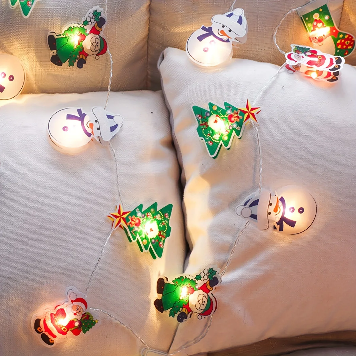 20leds Christmas LED String Lights Waterproof Outdoor Snowman Fairy Light For Holiday Bedroom Party Wedding Xmas Tree Decoration