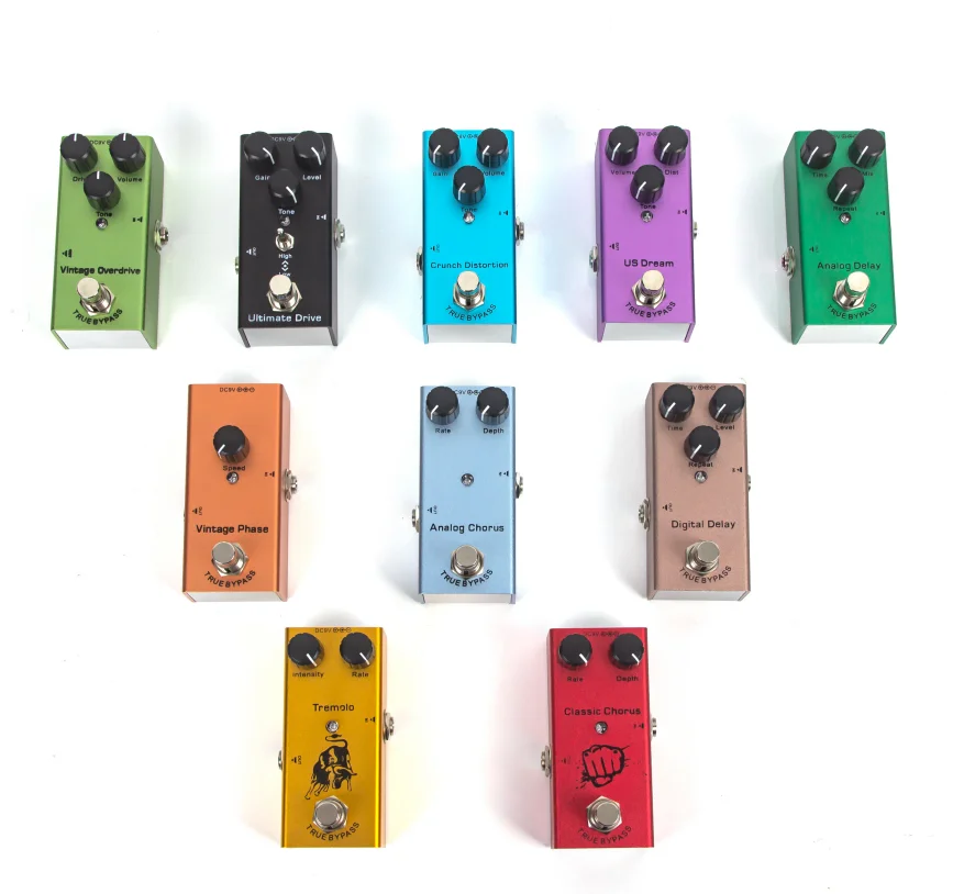 Pedal de efectos de guitarra, accesorios de guitarra Ultimate drive, multiefectos, superventas