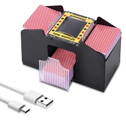 Auto Poker Card Shuffler Board Games Dual Purpose USB/Battery Shuffling Machine Playing Poker Cards Game For Party Entertainment