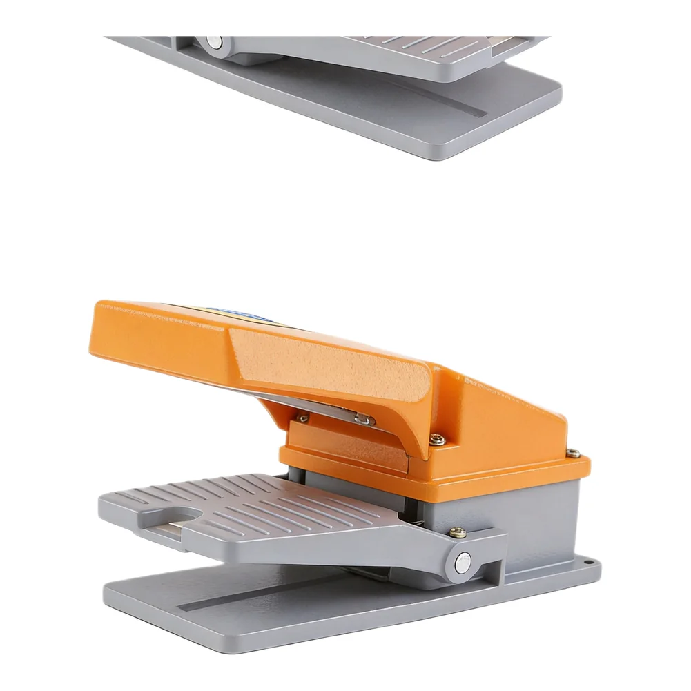 Aluminum Foot Pedal Switch with Thickened Spring Adjustable Memory Structure Self Reset Operation IP62 Protection