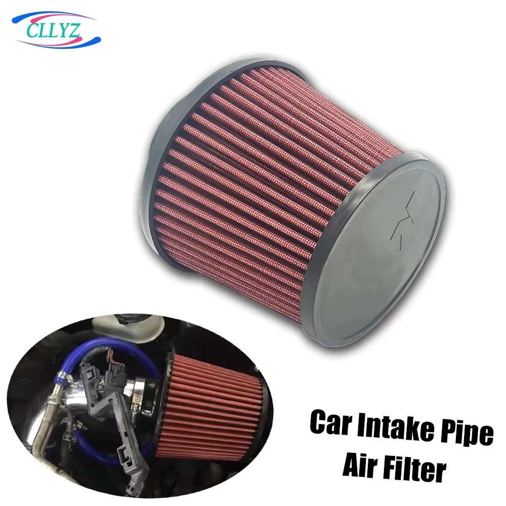 CLLYZ Car K& Air Filter Universal 63/70/76MM High Flow Cone Air Intake Filter Induction Kit Washable 14084-2