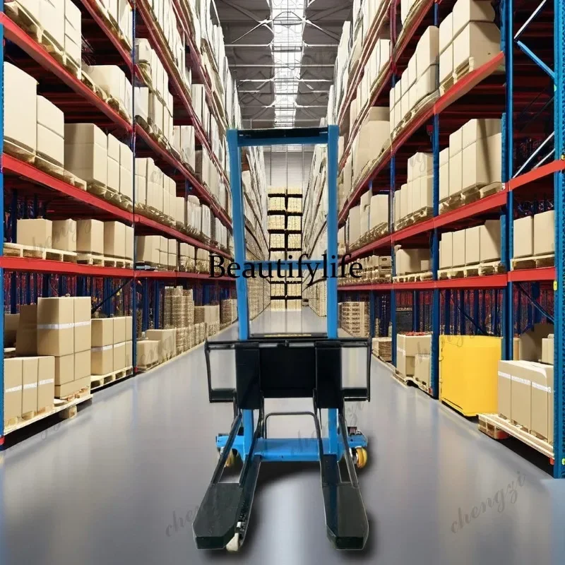 

HR New Forklift With Electric Automatic Lifting Hydraulic Handling Stacking Height Small Size 1 Ton Portable