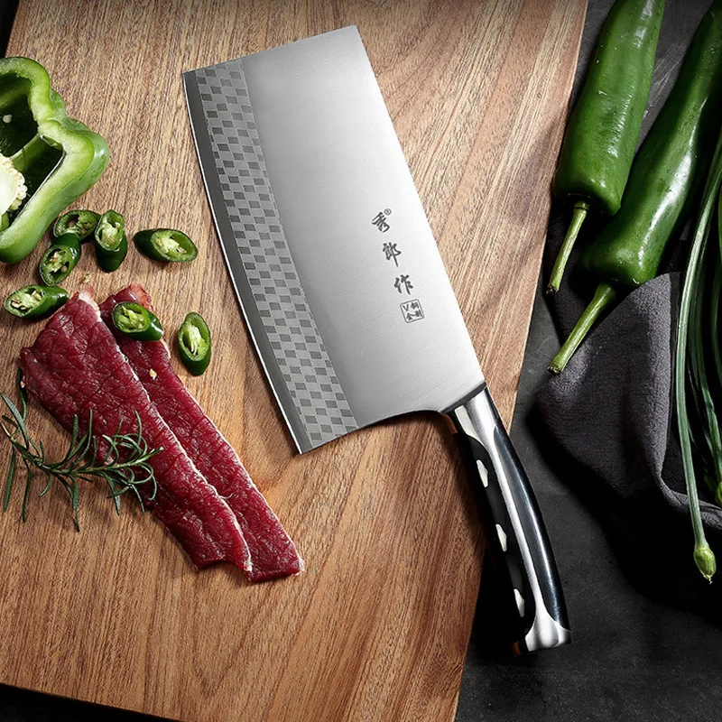 

Professional Chinese Kitchen Knife Cleaver Durable Slicing Chopping Knife Traditional Butcher Knife Chef Knife Cooking Tools
