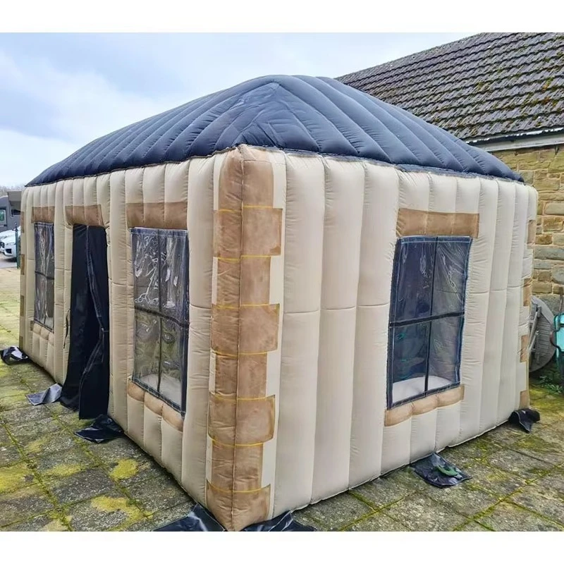 High Quality Outdoor Picnic Inflatable Accommodation Portable House Waterproof Pop-up Tent With Light Rental