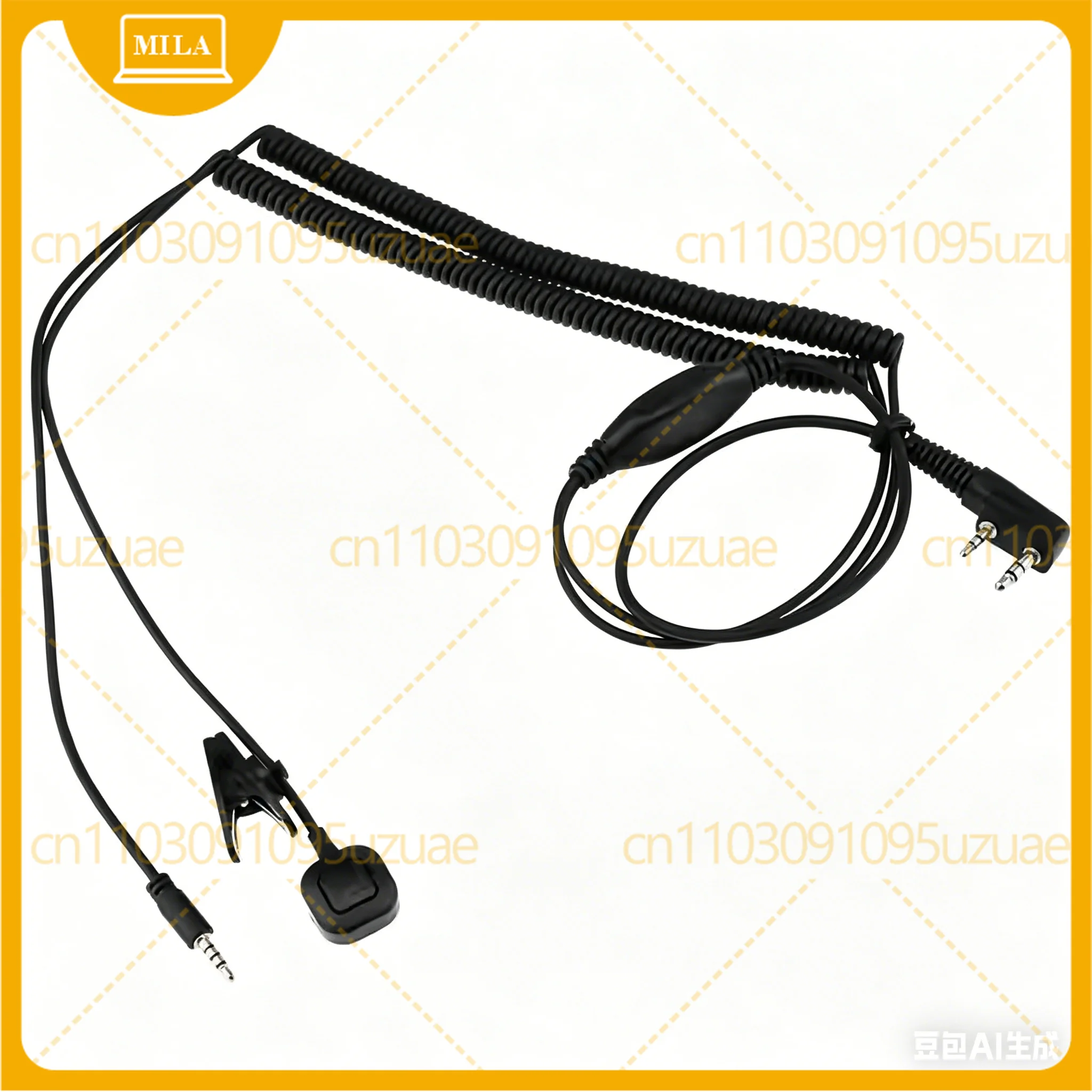

10pcs V3 V6 V8 V1098A V5S Bluetooth Helmet Cable for Kenwood Baofeng UV-5R UV-82 GT-3 Walkie Talkie Radio