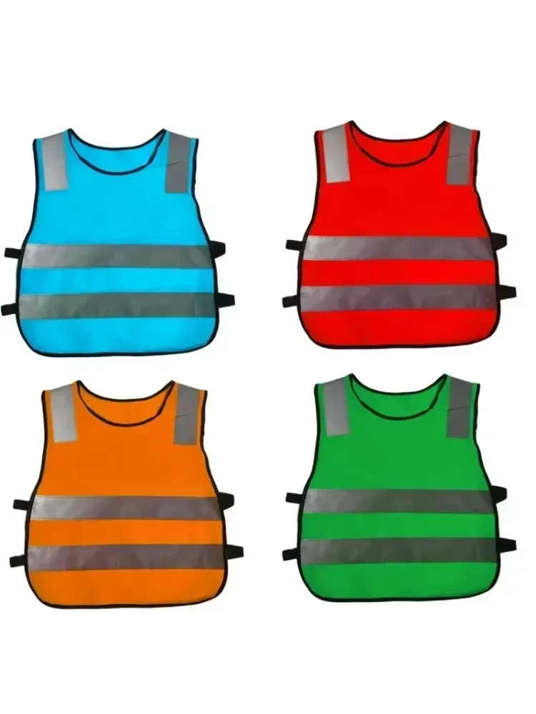 Gilets réfléchissants de sécurité nocturne pour enfants étudiants, gilet d'avertissement de circulation routière pour enfants, gilets réflecteurs réfléchissants, veste de vêtements
