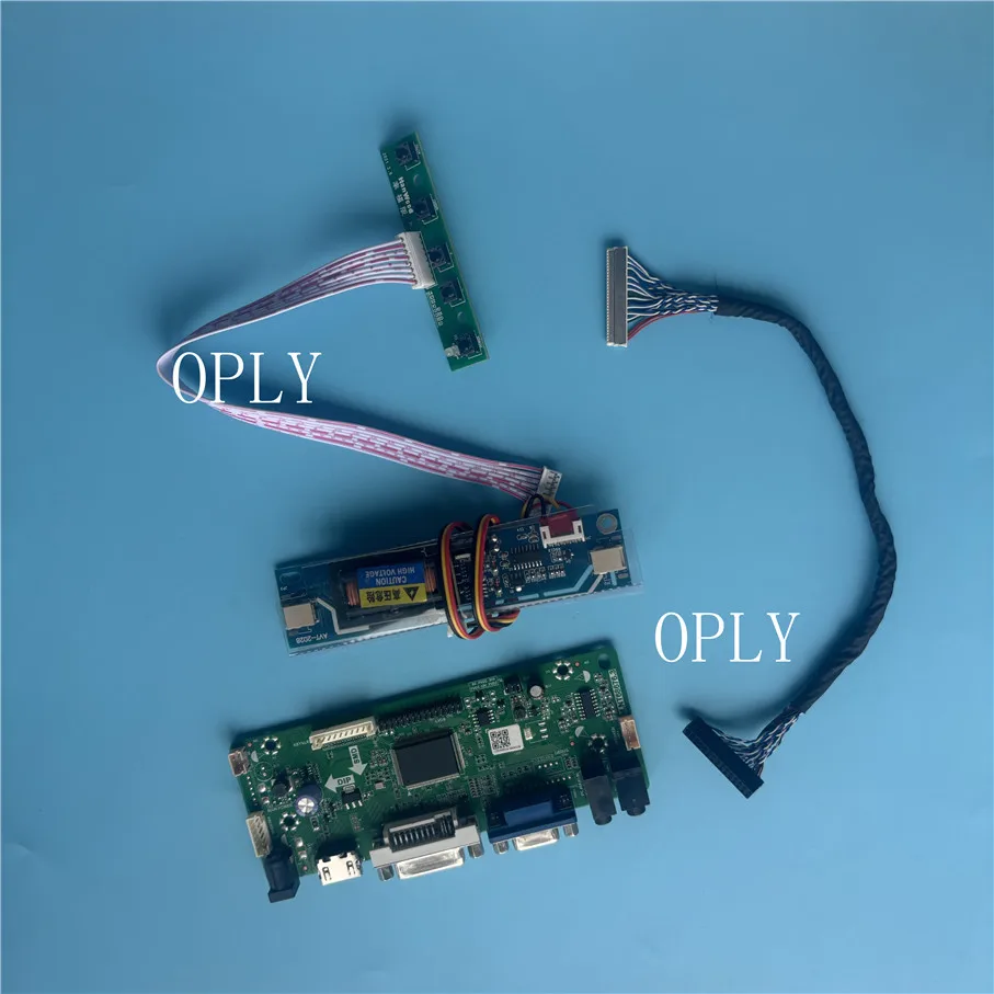 VGA DVI Controller board HDMI-compatible  for MT185GW01 V1 MT185GW01 1366X768 LCD panel screen monitor display DIY 18.5