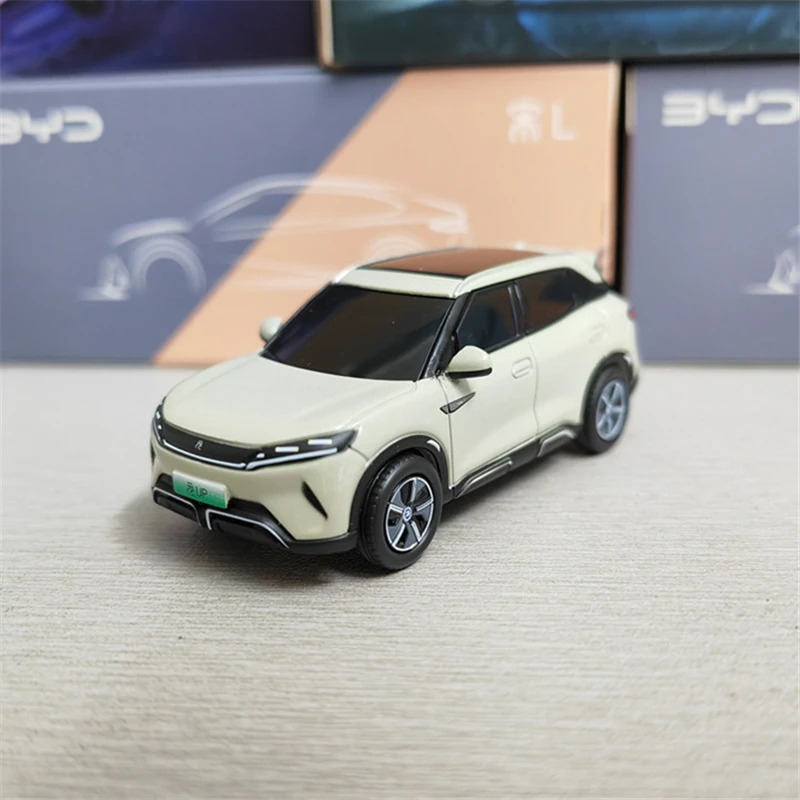 1/64 BYD Dolphin MINI Song L Yuan Alloy Car Model Diecasts Metal New Energy Vehicles Model Simulation Miniature Scale Kids Gifts