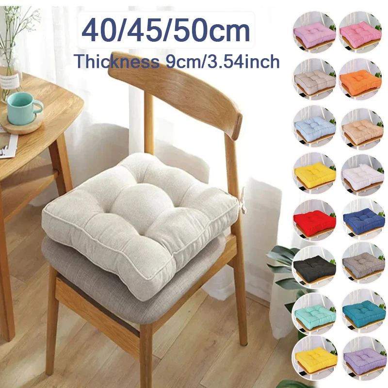 

1pc Thick Office Chair Cushion,Soft and Comfortable Seat Cushion, Suitable for Kitchen Garden Chair Cushions Floor Seat의자 방석