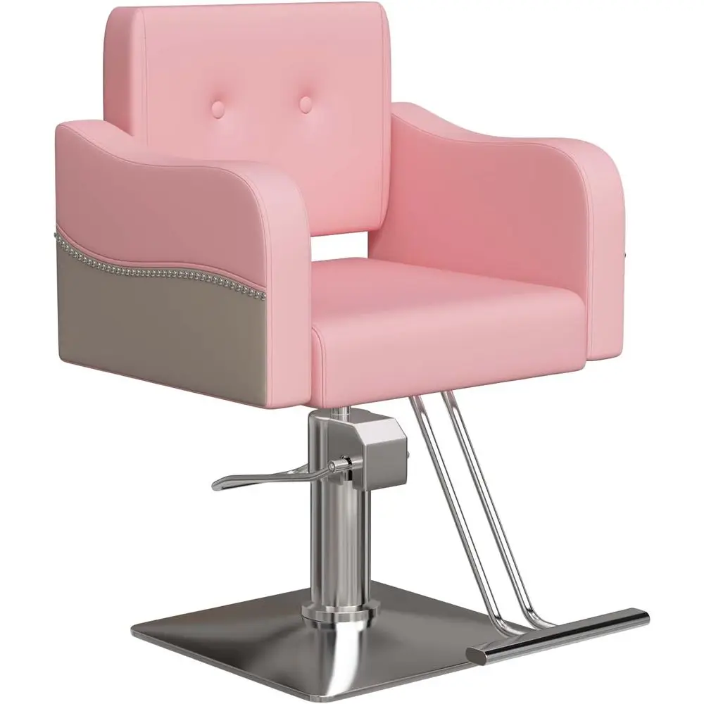 

Кресло для парикмахера, регулируемое по высоте, с обивкой из искусственной кожи, 360 градусов ° Поворотные кресла для салонов красоты и спа-центров