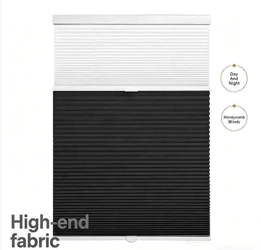Best Seller Blackout Fabric Waterproof Cordless Day And Night Honeycomb Blinds For Window