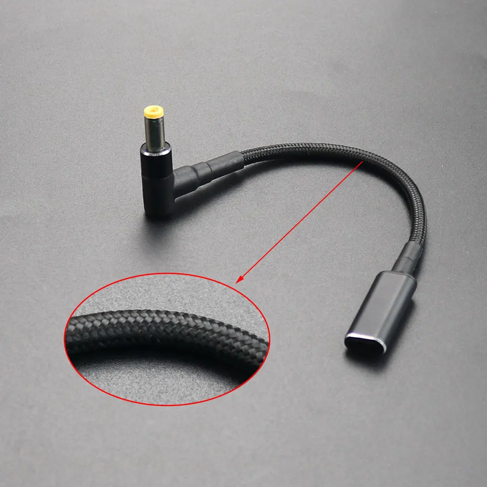 100W USB Type C to Universal Notebook Adapter Connecter Dc Jack USB C Laptop Charging Cable Cord Laptop Charger 10pcs Connector