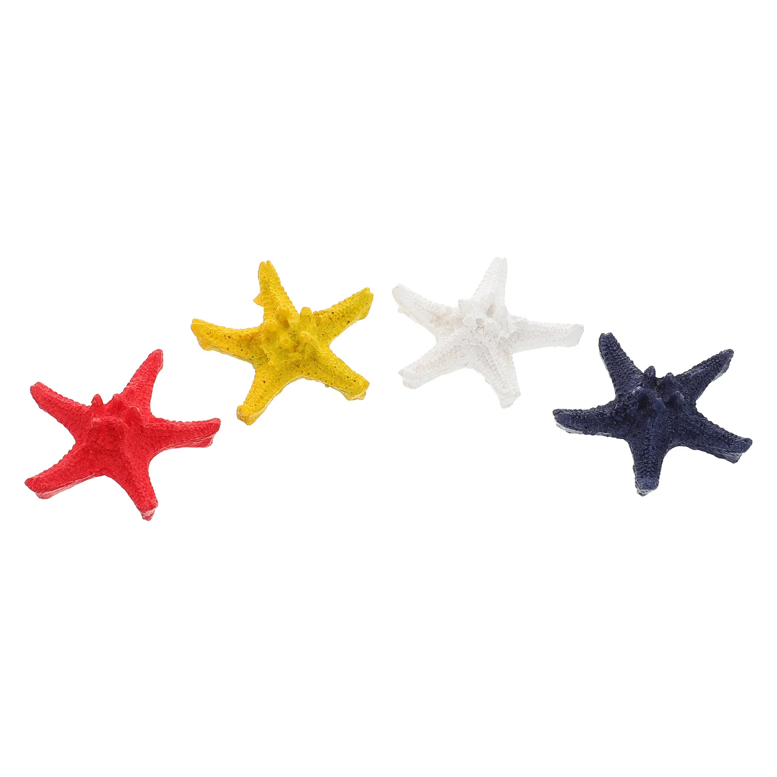 

4pcs Five-Angle Sea Star Decorations For Home Wedding Table Diy Summer Beach Wall Art Mediterranean Ornament Resin Hanging