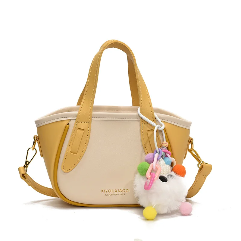 

2025 Summer Stylish Color Block Bucket Bag Women's Unique Designer Shoulder Crossbody Commuter Handheld Tote Premium