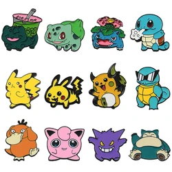 Charm Pin Pikachu Gengar Jigglypuff Figure Metal Brooches Cute Anime Badge Ornaments Cartoon Accessories Gift