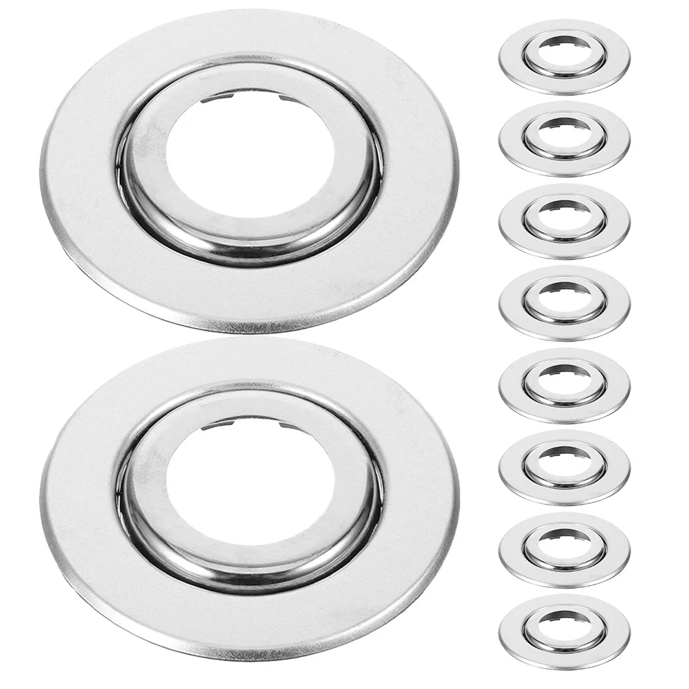 20pcs Fire Sprinkler Cover Plate Stainless Steel Dual Layer Decorative Trim For Homes Offices Recessed Ceiling Escutcheon Guard