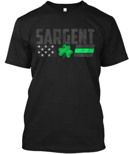 Sargent Family Lucky Clover Flag T-Shirt Made in the USA Size S to 5XL