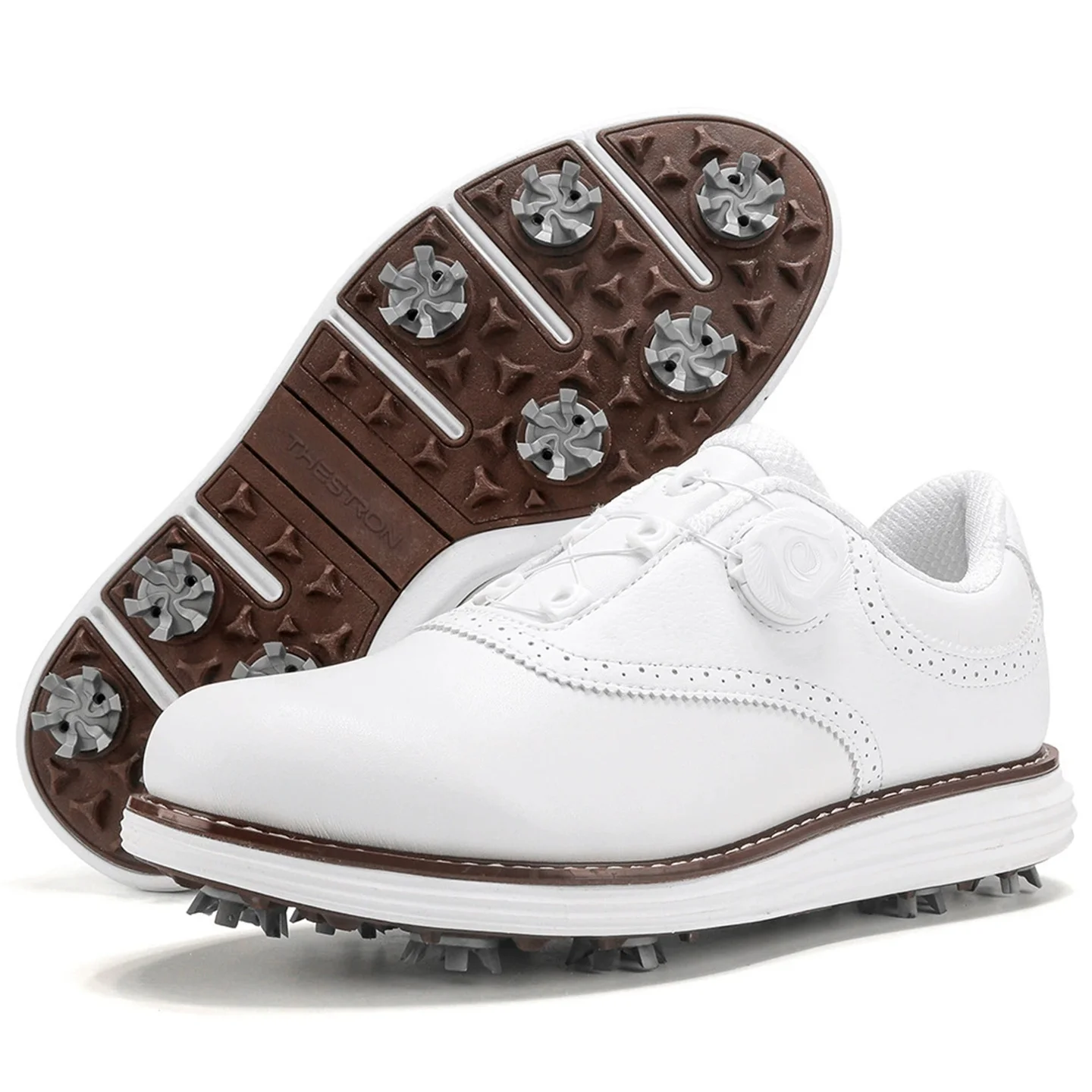 Men's Golf Shoes Athletic Sneakers With BOA Rotating Closure – Non-slip, Removable Spikes, Outdoor Sports & Casual Footwear - view 3