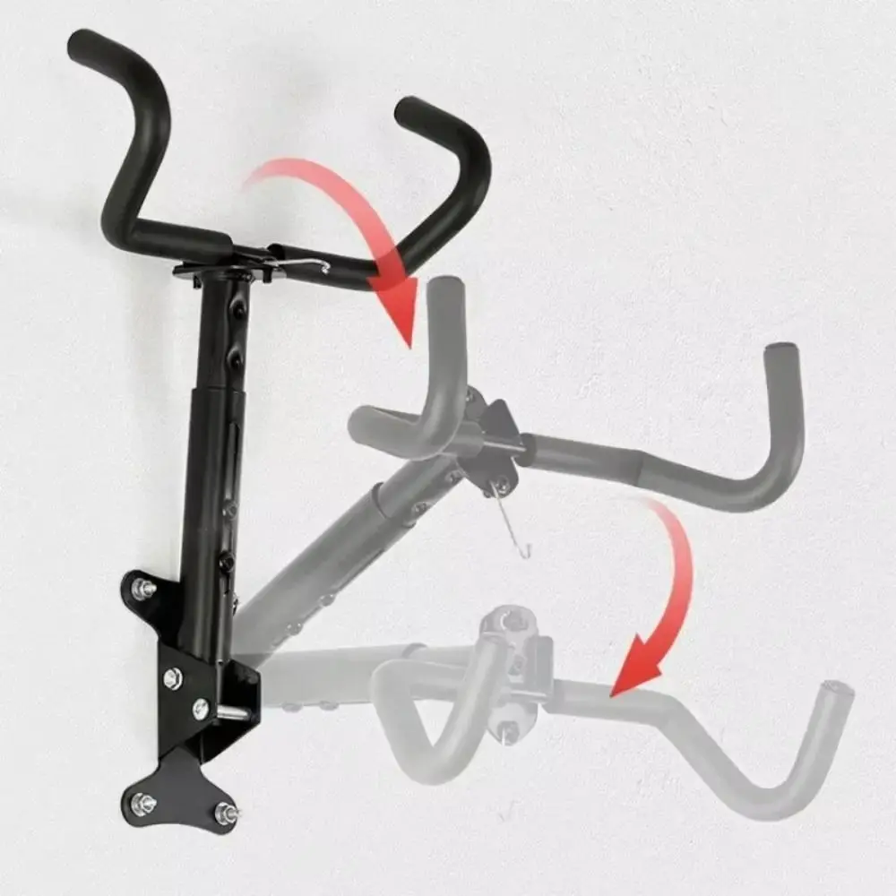 

Foldable Design Bike Wall Mount Rack Adjustable Thickened Wall Hook Rack Load-bearing Wall Mounted MTB Rack Bike Storage