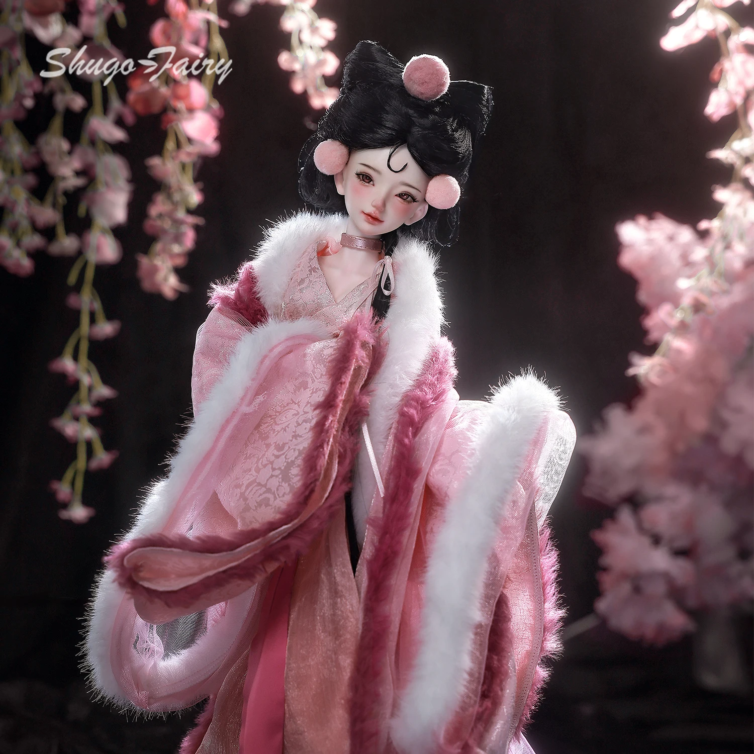 

BJD Doll 1/4 Xana Full Set E Pink Ancient Tang Dynasty Shugafairy Resin Imperial Elf Art Collectible Doll Handmake