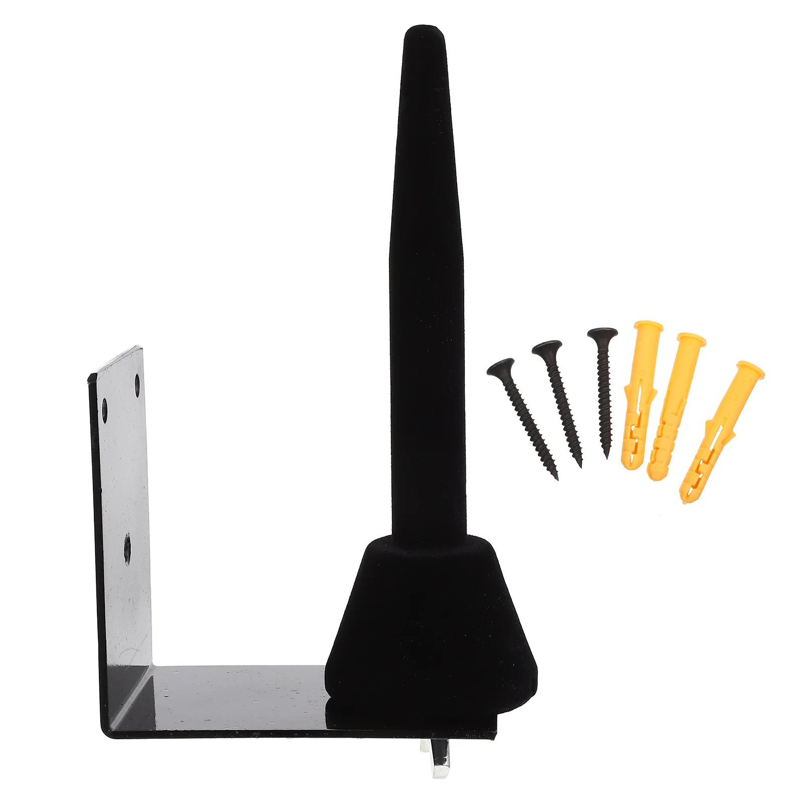 Colgador de clarinete negro de montaje en pared, estante para flauta, soporte de Metal para instrumentos, soporte de exhibición, piezas, accesorios, estante para clarinete de flauta
