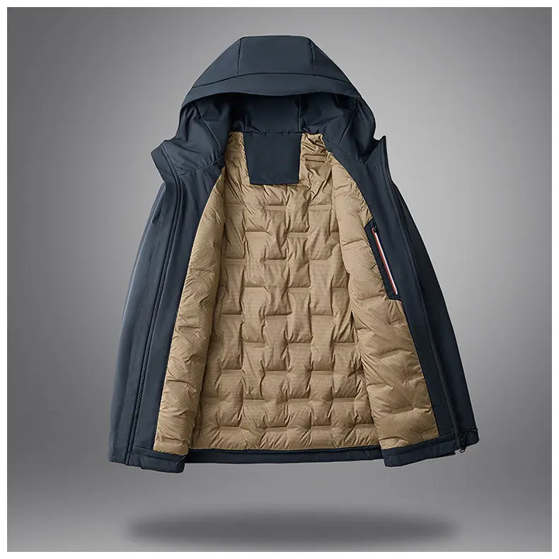 90% White Duck Down Men's Waterproof Windproof Warm Down Jacket 2025 Winter Jacket Casual Thick High-quality Clothing