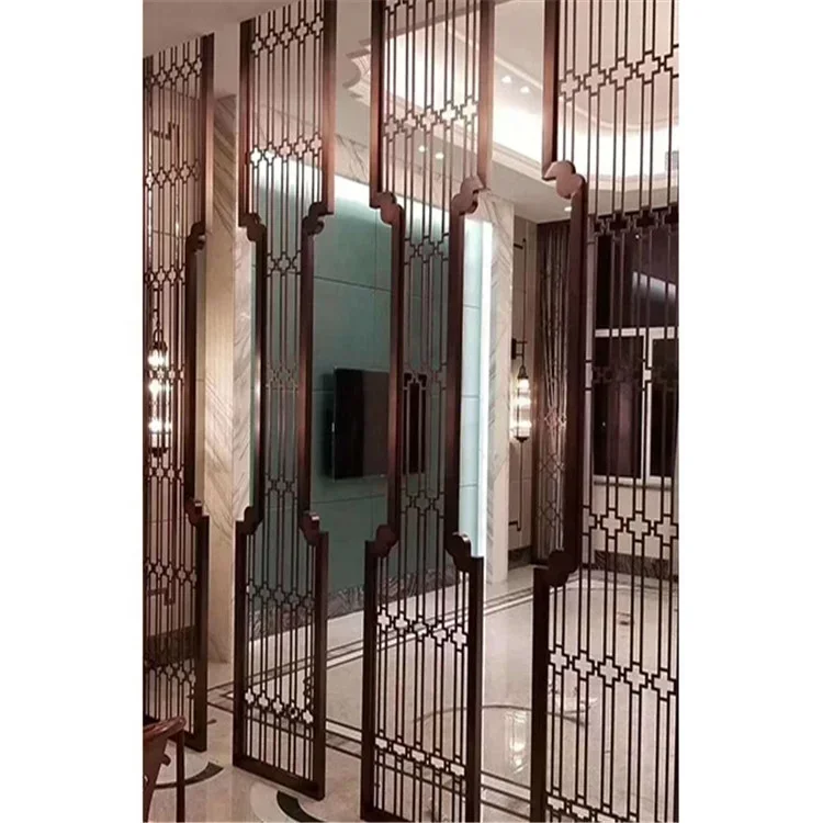 Hotel Lobby Reception Wall Commercial Room Wall Dividers Partitions Screen Decorative Screen Doors